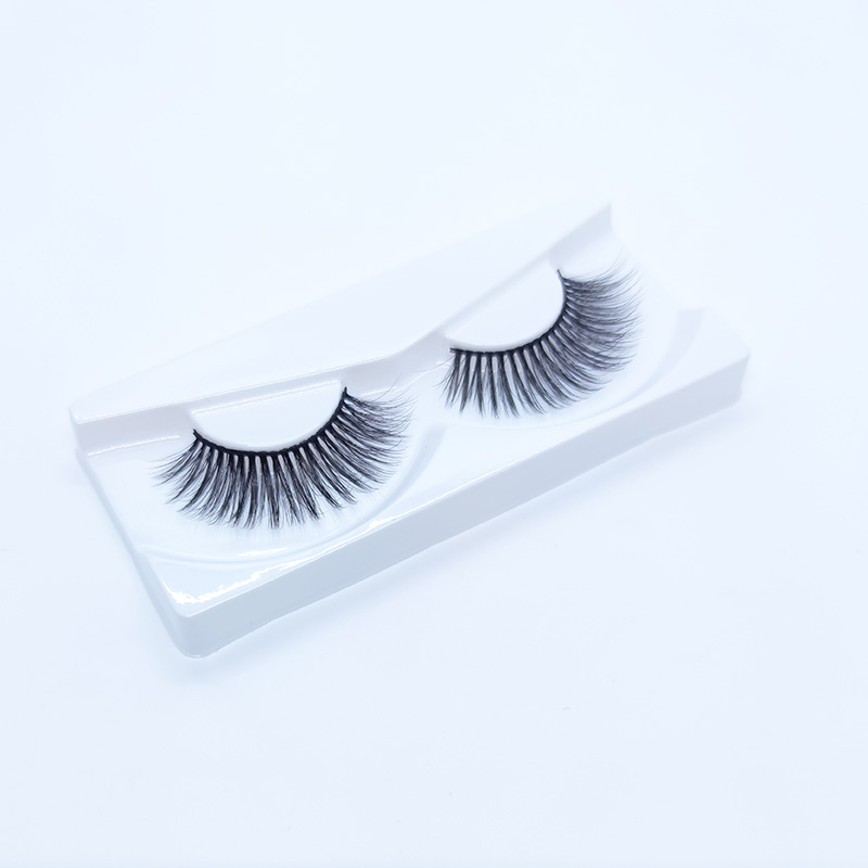 5D False Mink Lashes रेशम पलकहरू नरम नाटकीय प्राकृतिक लुक १ जोडी
