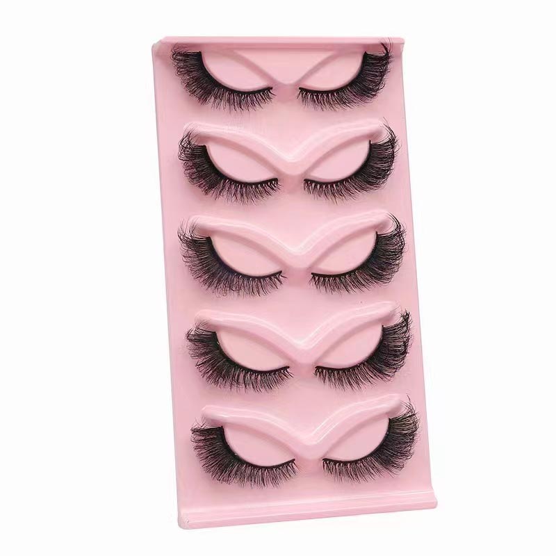 बिरालोको आँखा ल्याशहरू Wispy False Eyelashes प्राकृतिक लुक