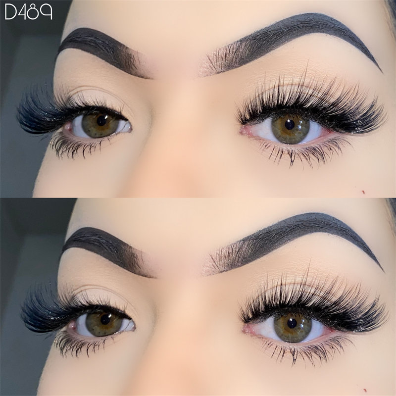 3D भोल्युम बिरालो-आँखा पट्टी नक्कली eyelashes