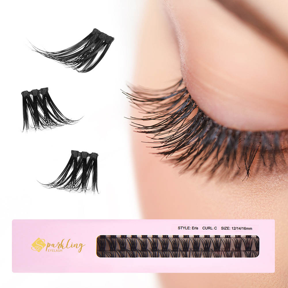DIY eyelash एक्स्टेन्सन D कर्ल लामो व्यक्तिगत पहराहरू