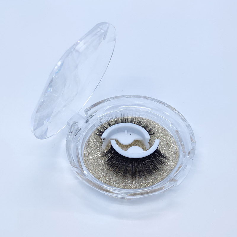 सेल्फ-एडिसिभ फल्स ल्याशहरू Wispy eyelashes with Diamond Box